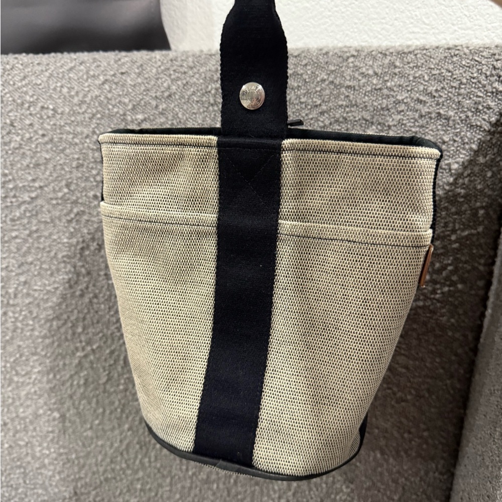 Hermes Black and Cream Mini Bag